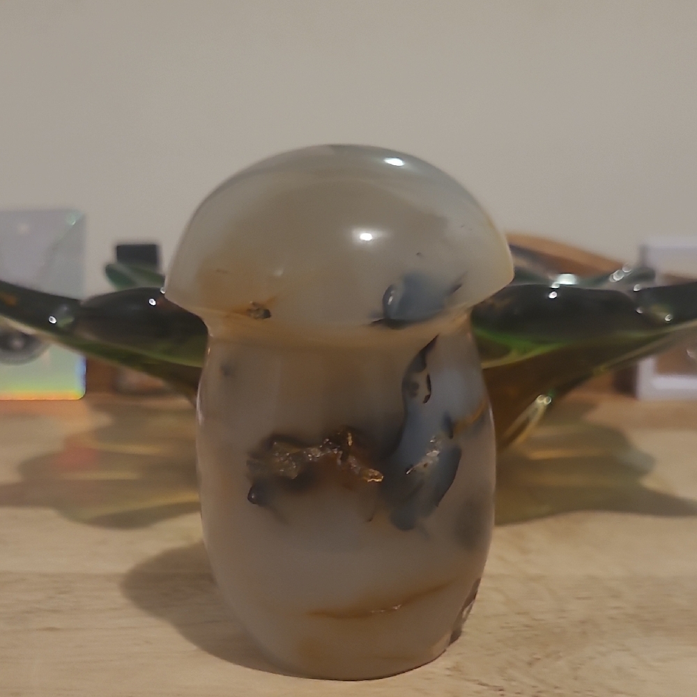 Agate Mushroom Figurine